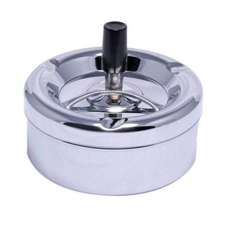 Ashtray Spinning Chrome - 11cm
