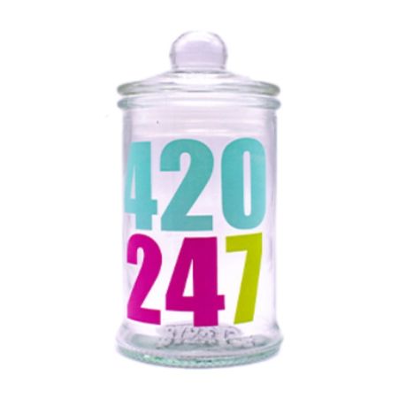 Bong Accessory - Glass Stash Jar - 90mm