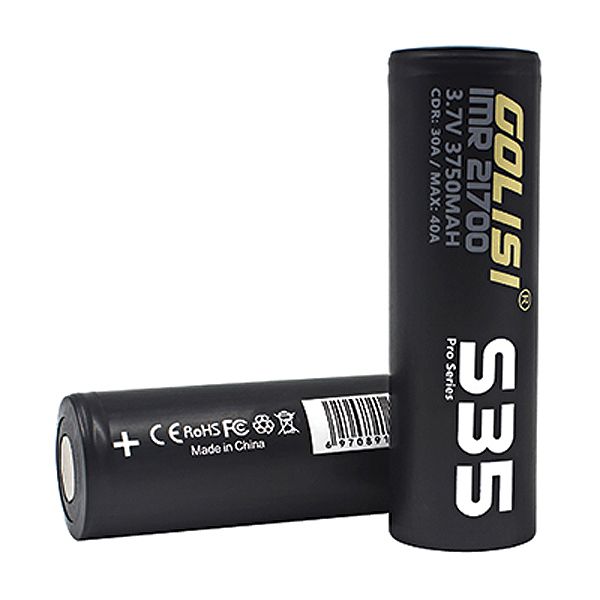 Golisi S35 21700 3750mAh 30A Rechargeable Battery - 2 Pack