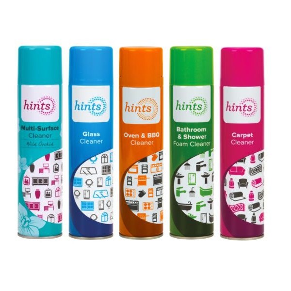Hints Home Cleaner Aerosol Combo - 5 x 300ml