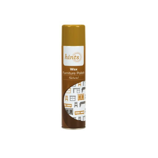 Hints Wax Furniture Polish Natural Aerosol - 300ml