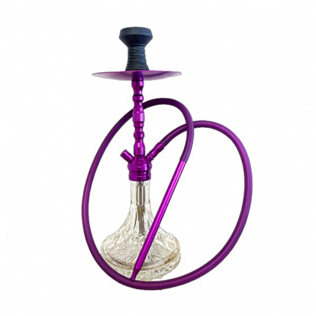 Hubbly Bubbly Amaren Premium Vintage Glass Hookah Large – 1 Pipe (PIP087-LBNALT7) Orange