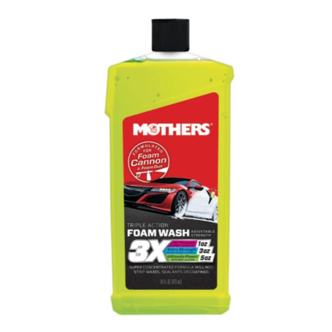 Mothers Triple Action Foam Wash - 16oz/473ml – 1 Bottle