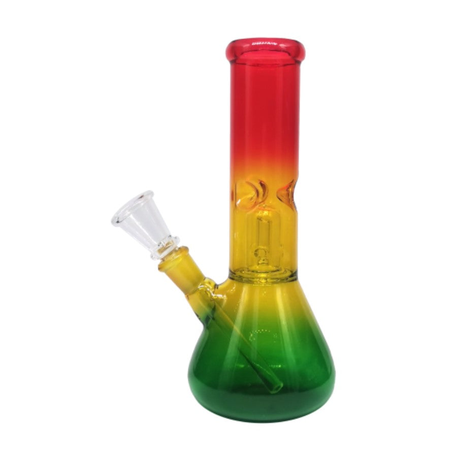 Rasta Bong with Ice Catcher & Percolator - 22cm - 345047