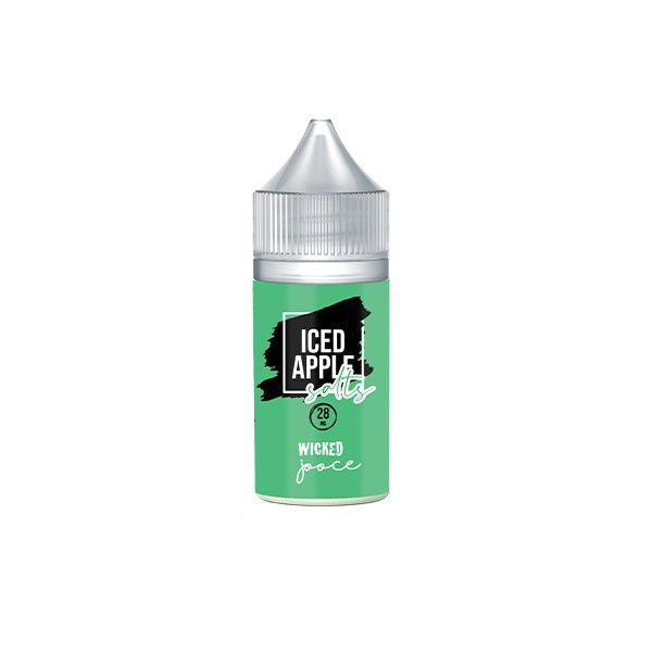 30ml Wicked Jooce Salts Vape Juice - Iced Apple - 28MG