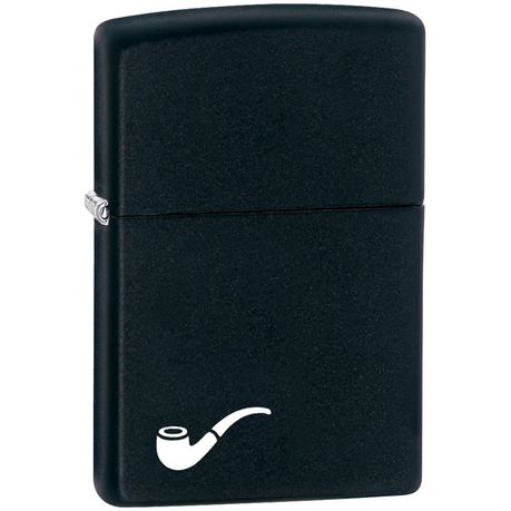 Zippo Lighters - Black Matte Pipe - ZP218PL