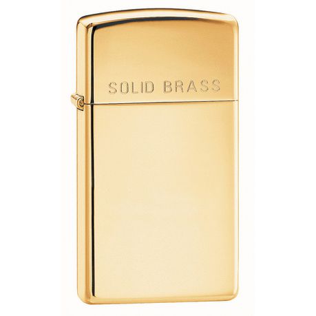 Zippo Slim Solid Brass