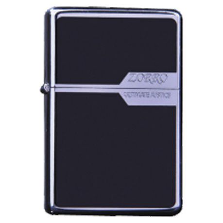 Zorro Lighter Black & Silver