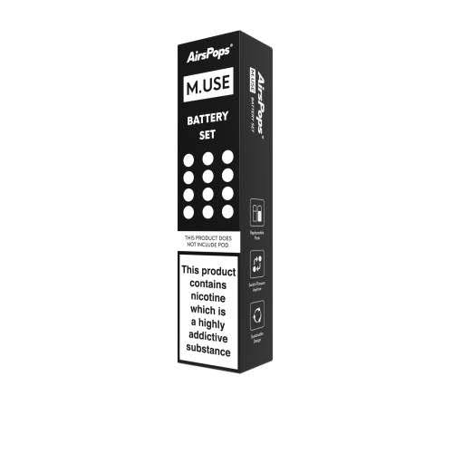 AirsPops M.USE Battery Set - Black