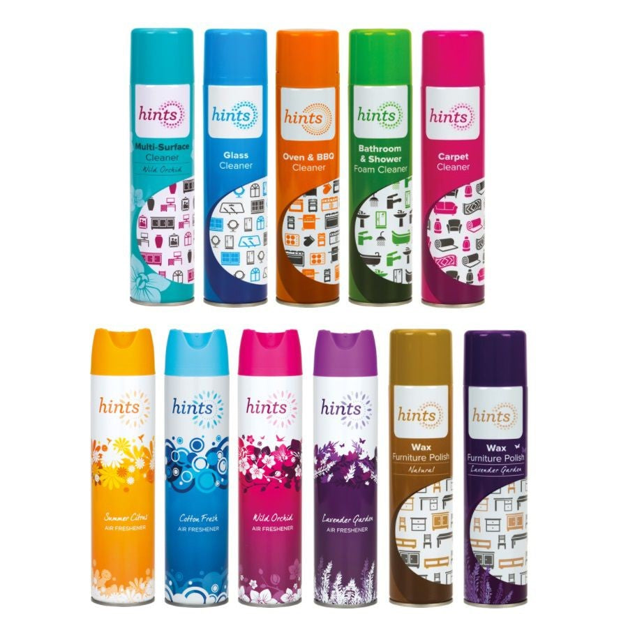 Hints Home Care Aerosol Combo - 11 x 300ml