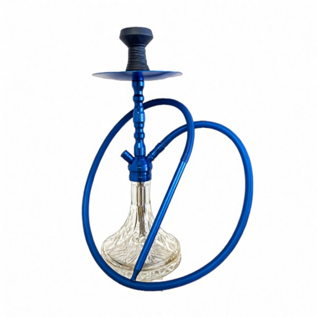 Hubbly Bubbly Amaren Premium Vintage Glass Hookah Large – 1 Pipe (PIP087-LBNALT7) Orange