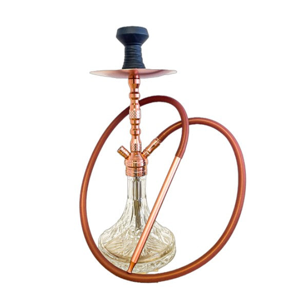 Hubbly Bubbly Amaren Premium Vintage Glass Hookah Large – 1 Pipe (PIP087-LBNALT7) Orange