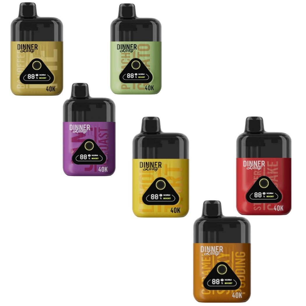 Dinner Lady Rechargeable Vape – Dessert – 40000 Puff 50mg