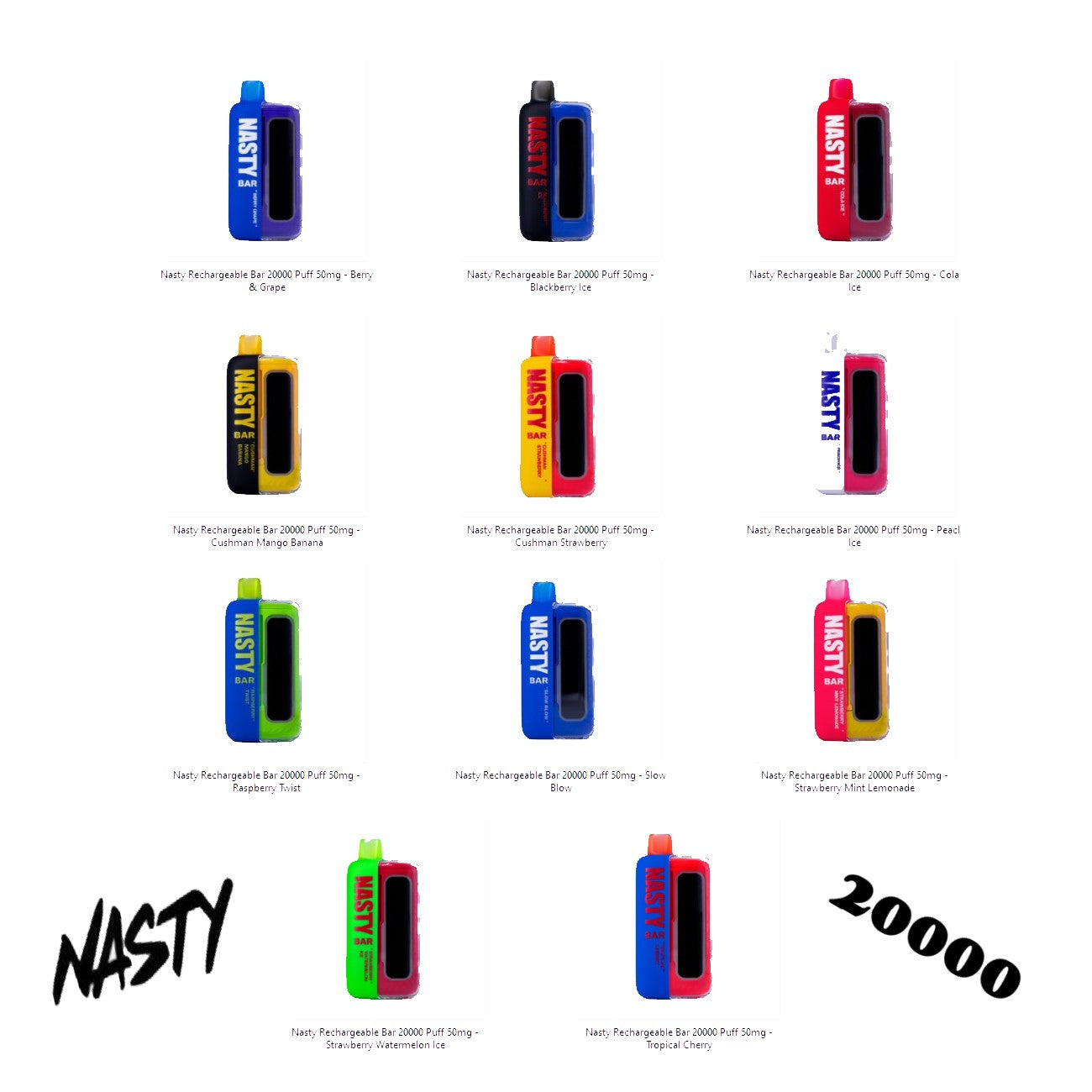 Nasty Rechargeable Bar 20000 Puff 50mg