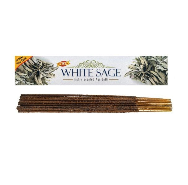 Puja Incense Sticks Highly Scented Agarbatti - White Sage