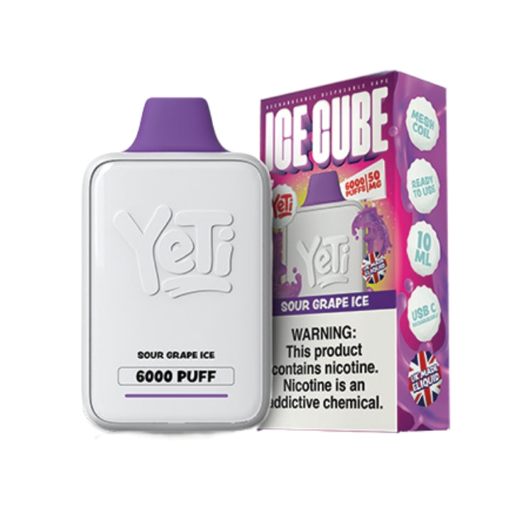 Yeti Ice Cube Disposable Vape 6000 Puffs - EXPIRED CLEARANCE