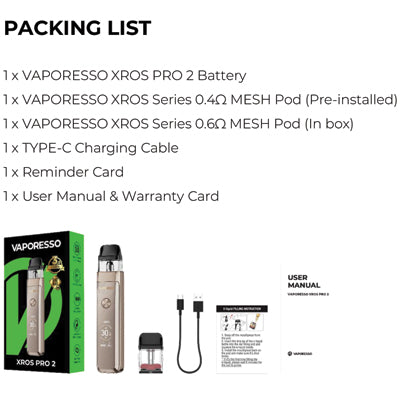 Vaporesso XROS PRO 2 Vape Pod Kit