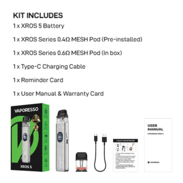 Vaporesso XROS 5 Vape Pod Kit