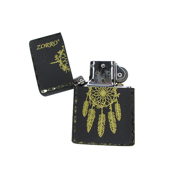 Zorro Lighter - Crackle Black Dreamcatcher